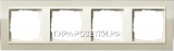 Gira EV CL Песочный/Крем глянц Рамка 4-ая