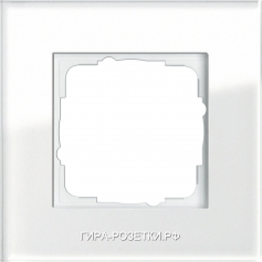 Gira ESP Белое стекло Рамка 1-ая (21112) G21112