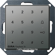 Gira E22 Сталь Цифровой кодовый замок (260520) G26