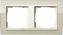 Gira EV CL Песочный/Крем глянц Рамка 2-ая (212771)