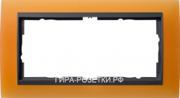 Gira EV Матово-оранжевый/антрацит Рамка 2-ая без п