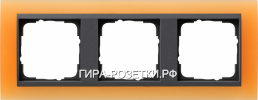 Gira EV Матово-оранжевый/антрацит Рамка 3-ая (2138