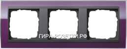 Gira EV CL Фиолетовый/антрацит Рамка 3-ая (213758)