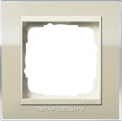 Gira EV CL Песочный/Крем глянц Рамка 1-ая (211771)