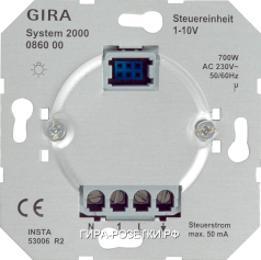 Gira Мех Светорегулятор нажимной для электронных П