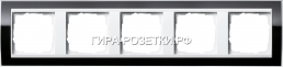 Gira EV CL Черный/Бел Рамка 5-ая (215733) G215733