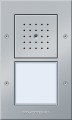 Gira TX-44 Алюминий Вызывная станция (аудио) наружного монтажа, на 1 абонента, белая подсветка