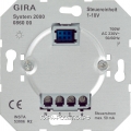 Gira Мех Светорегулятор нажимной для электронных ПРА (1-10 В) System 2000 выкл 700 Вт