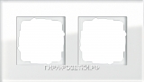 Gira ESP Белое стекло Рамка 2-ая