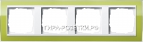 Gira EV CL Зеленый/Бел Рамка 4-ая