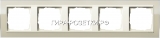 Gira EV CL Песочный/Крем глянц Рамка 5-ая