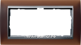 Gira EV Матово-коричневый/алюминий Рамка 2-ая без перегородки
