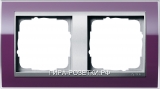 Gira EV CL Фиолетовый/Алюминий Рамка 2-ая