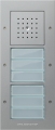 Gira TX-44 Алюминий Вызывная станция (аудио) наружного монтажа, на 6 абонентов, белая подсветка