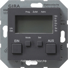 Gira S-55 Антрацит Электронный таймер (38528) G385
