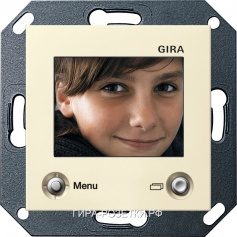 Gira S-55 Крем глянц ЖКИ-дисплей цветной для внутр
