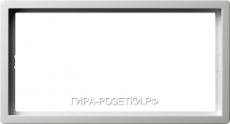 Gira F100 Бел глянц Рамка 2-ая без перегородки (10