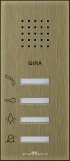 Gira ClassiX Квартирная станция накладного монтажа System 55 бронза