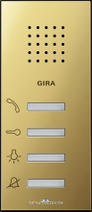 Gira ClassiX Квартирная станция накладного монтажа System 55 Латунь
