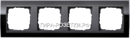 Gira EV CL Черный/антрацит Рамка 4-ая (214738) G21