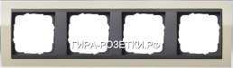 Gira EV CL Песочный/антрацит Рамка 4-ая (214778) G
