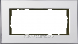 Gira ESP Хром Рамка 2-ая без перегородки (100210)