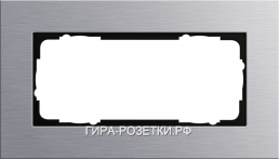 Gira ESP Алюминий Рамка 2-ая без перегородки (1002