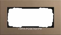 Gira ESP Lenoleum-Multiplex светло-коричневый Рамка 2-ая без перегородки