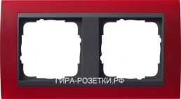 Gira EV Матово-красный/антрацит Рамка 2-ая (21288)