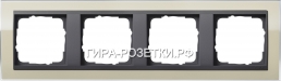 Gira EV CL Песочный/антрацит Рамка 4-ая (214778) G
