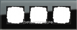 Gira ESP Черное стекло Рамка 3-ая (21305) G21305