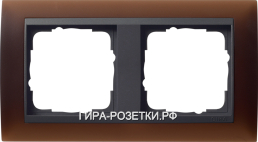 Gira EV Матово-коричневый/антрацит Рамка 2-ая (212