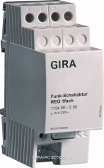 Gira FKB-SYS Радиокоммутатор 1-канальный REG (1134