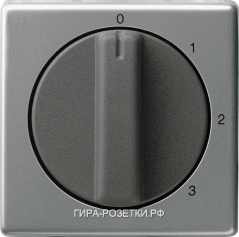 Gira E22 Сталь Накладка с ручкой для трехступенчат