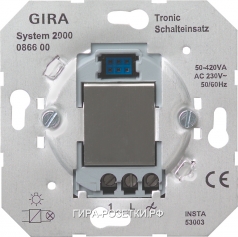 Gira Мех Электронный выключатель для л/н и электро