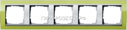 Gira EV CL Зеленый/Алюминий Рамка 5-ая (215746) G2