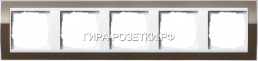Gira EV CL Коричневый/Бел Рамка 5-ая (215763) G215